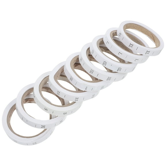 Raindrops 8 Rolls Stickers Fix Size Label Sewn Labels Fabric Baby