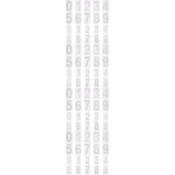 Raindrops 8 Sets Large Adhesive Number Stickers for Mailbox and Address Labeling, Number Decals for Home and Office
