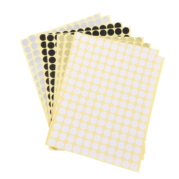 Raindrops Creative Coding Labels for Writing Assorted Color DIY Self Adhesive Paper Stickers 8 Sheets