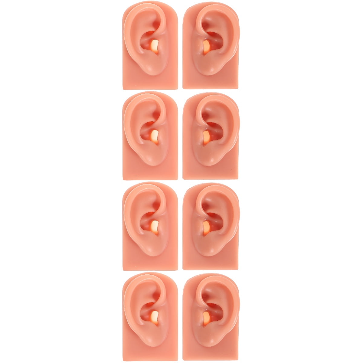 Raindrops 8 pcs Human Ear Models Silicone Piercing Ear Models ...