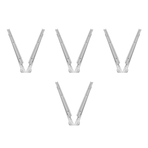 Raindrops 8 pcs Metal Drawer Slides Heavy Duty Slide Rails Slide Rail Mounting Cabinet Sliders Furniture Sliders Multifunctional Slide Rail Cabinet Drawer Slides Cabinet Side Track