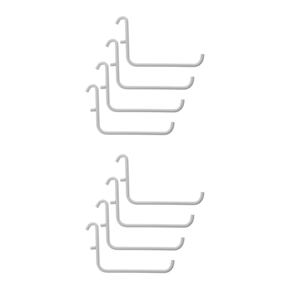 Raindrops 8-Piece Metal Pegboard Hooks Set for Tool Storage, Desktop & Garage Organizer Brackets, Workshop & Home Pegboard Accessories
