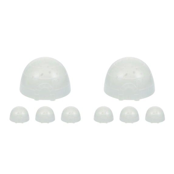Raindrops 8 pcs Resin Ice House Ornaments Mini Igloo Sculptures For Micro Landscape Artistic Ice House Figurines Micro Landscape Ice House Statues
