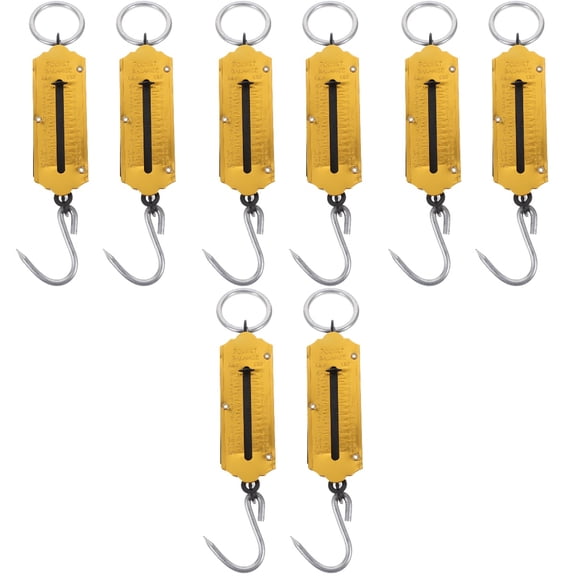 Raindrops 8 pcs  Hanging Scale Hanging Spring Scale 12kg Handheld Luggage Scale Tool