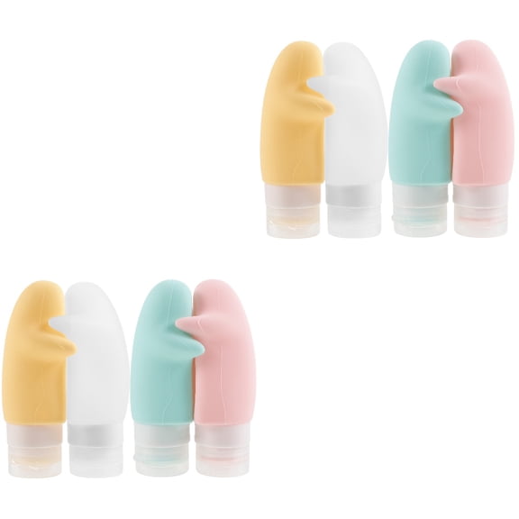 Raindrops 8 pcs  Travel Size Bottles Refillable Bottles Toiletries Container Lotion Shampoo Bottles(90ml)