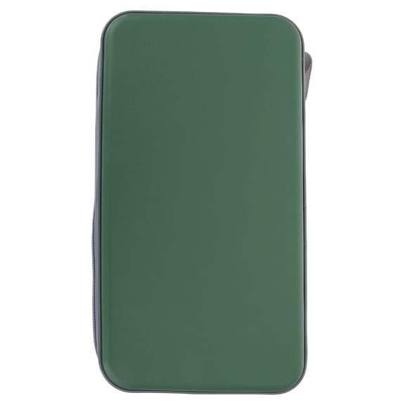 Raindrops 80 Capacity Portable VCD Storage Wallet - Dark Green