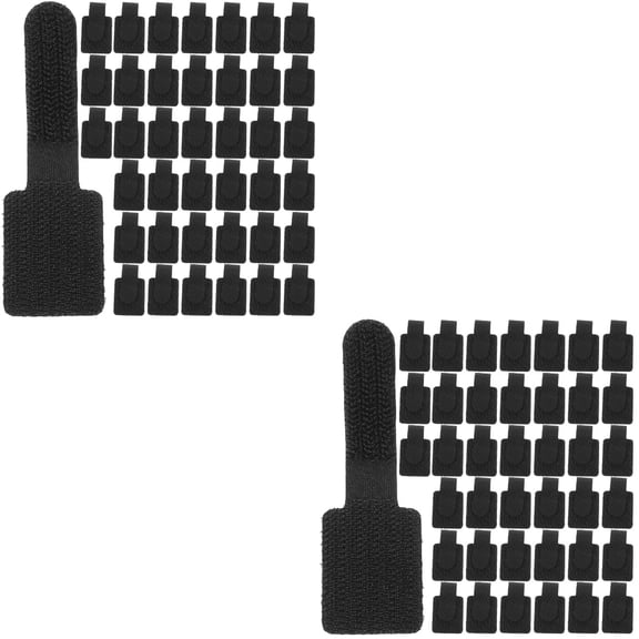 Raindrops 80 pcs Cable Organizer Hook and Loop Cable Management Strap Adhesive Cable Tie