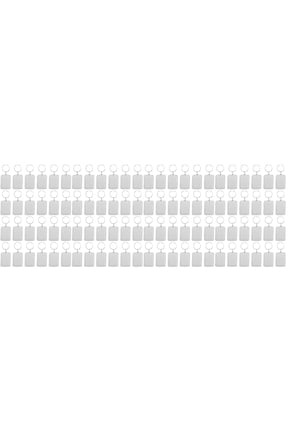 80 pcs Custom Personalised Insert Photo Blank Keyring Keychain ( 1.97X1.30X0.20 inch )