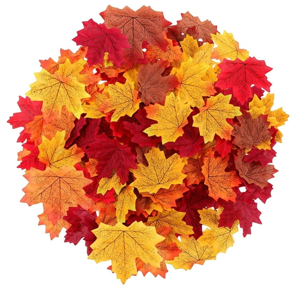 Raindrops 800Pcs Artificial Maple Leaves Autumn Decoration