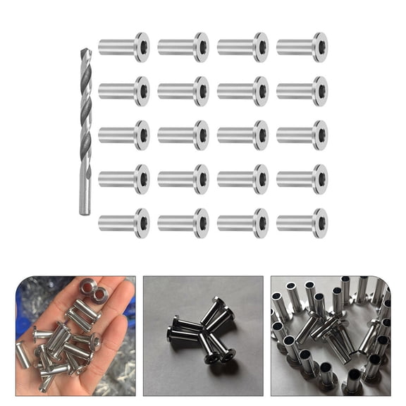 FOMIYES 80pcs Stair Railing Protector Stainless Steel Cable Protection for Handymen