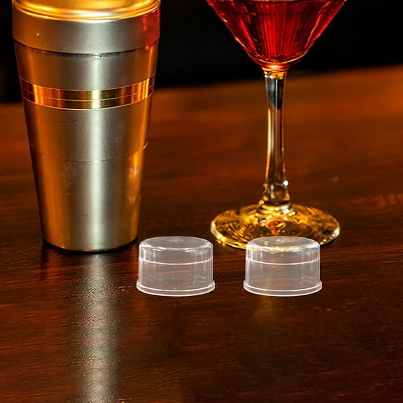 Raindrops 8PCS Plastic Shaker Bottle Replacement Lids Spill-Proof Cocktail Shaker Cap for Home Bar Café Jars Tea Juice Bubble Tea Shakers