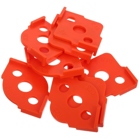 Raindrops 8PCS Radius Corner Templates Woodworking Router Guide Half-Round Radius Templates for and Professional Wood Projects