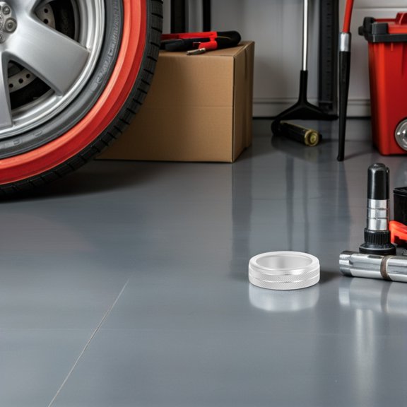 Raindrops 8Pcs Round Interior Rearview Mirror Knob Cover in Silver Material for Easy Maintenance in Cars