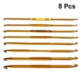 thumbnail image 1 of Raindrops 8Pcs Crochet Hook Set with Golden Ergonomic Grip for Beginners and Intermediates, 1 of 6
