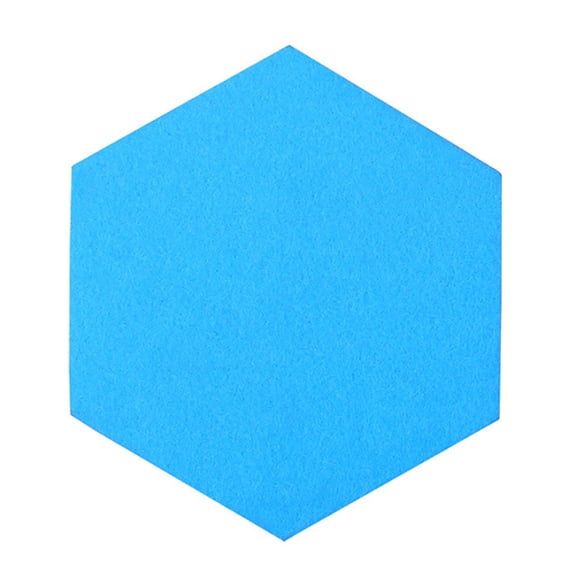 Raindrops 8Pcs Display Board Hexagon Felt Wall Sticker for Wall Felt Board Decoration 11.8X6.9X0.4In