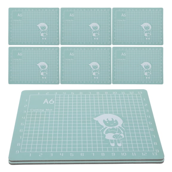 FOMIYES Double-Sided Green PVC Craft Cutting Mat with Precise Grid Lines, Protective for Home and Projects