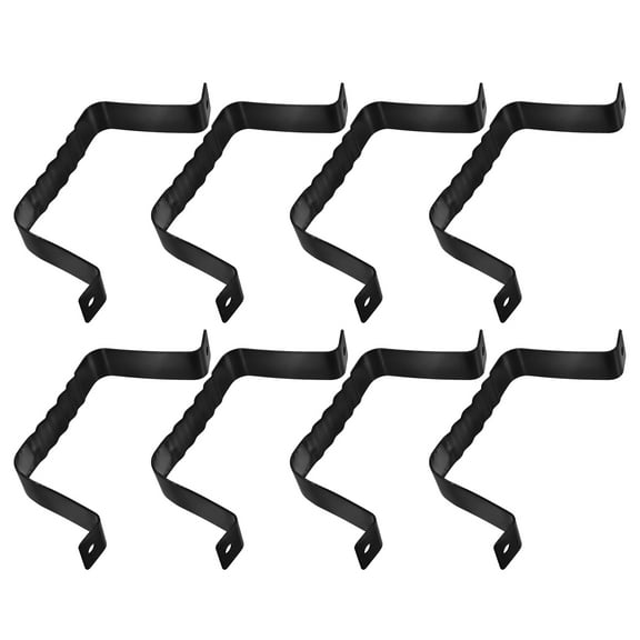 Raindrops 8Pcs Downspout Gutter Downspout Strap for Pipe Fixing Outdoor Use