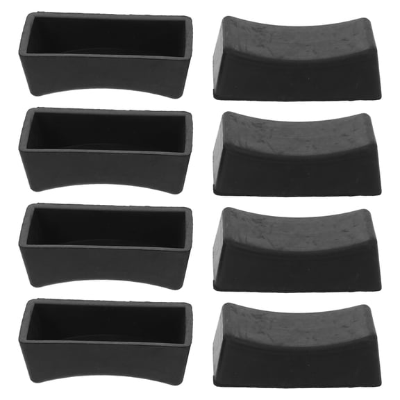 Raindrops 8Pcs Black Forklift Rubber Pad Mount Blocks for Hydraulic Lift Adjustment