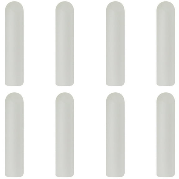 Shoelace Tips with Fine Craftsmanship and Durable Plastic Material White Color 8 Pieces