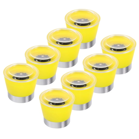 Raindrops 8Pcs Plastic Grinding Caps for Pepper Mill with Stylish Tight Fit Lid Perfect for Kitchen and Picnic