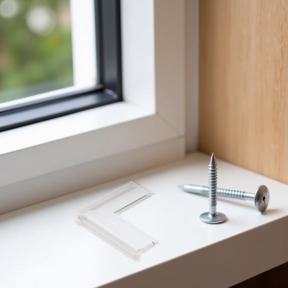 Raindrops 8Pcs Transparent Window Corner Caps Protective Bumpers for Furniture Corners and Edges