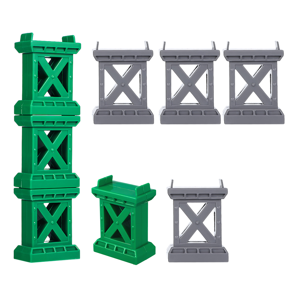 Raindrops 8Pcs Train Bridge Plastic Train Bridge Supports Train Bridge ...