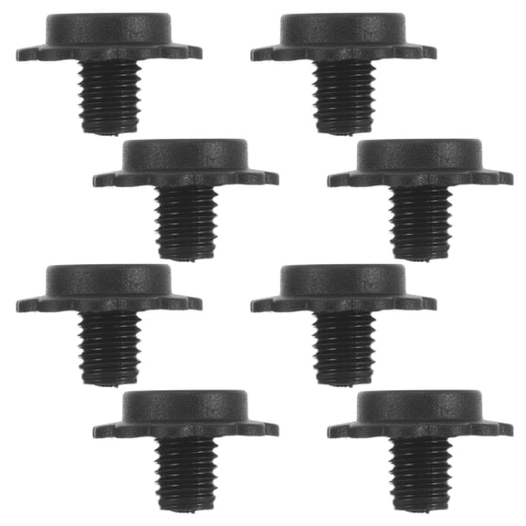 FOMIYES 8Pcs Black Universal Umbrella Tip Caps Replacement for Patio Portable Umbrella Tops Repair