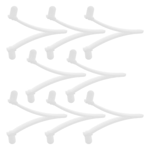 Raindrops Wall Brushing V Clips Abs 8Pcs White