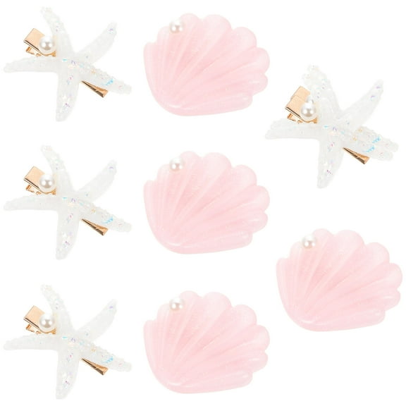 Raindrops 8pcs Beach Hair Claw Clip for Women Daily Use