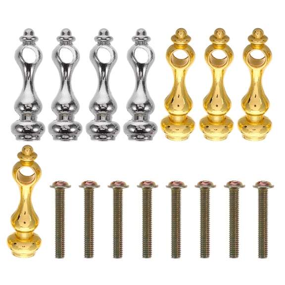 Raindrops Decorative Spindle Connectors for Cabinets and Furniture, Metal Post End Caps, Railing Post Hardware Accessories