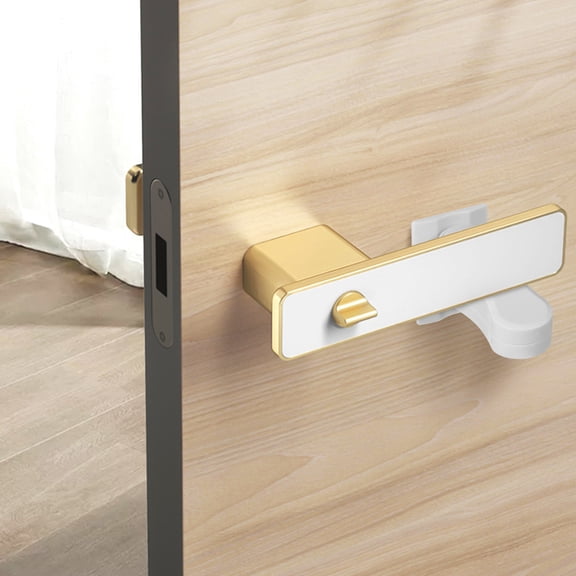 Raindrops Child Safety Door Handle Locks, White ABS Material, Secure Home Environment