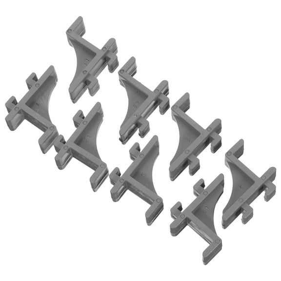 FOMIYES 8Pcs Freezer Shelf Clips Grey Plastic Refrigerator Support Hooks Easy Install Cooler Accessories