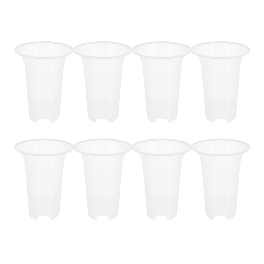 Raindrops 8pcs Gardening Plastic Flower Pots Orchid Flower Planters Garden Plant Pots Garden Supplies