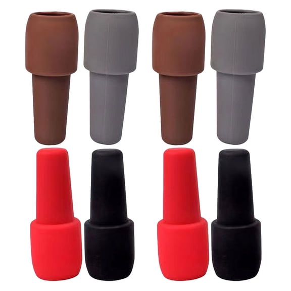 FOMIYES Assorted Color Silicone Wine Stopper Reusable Leak-Proof for Kitchen Use 8Pcs