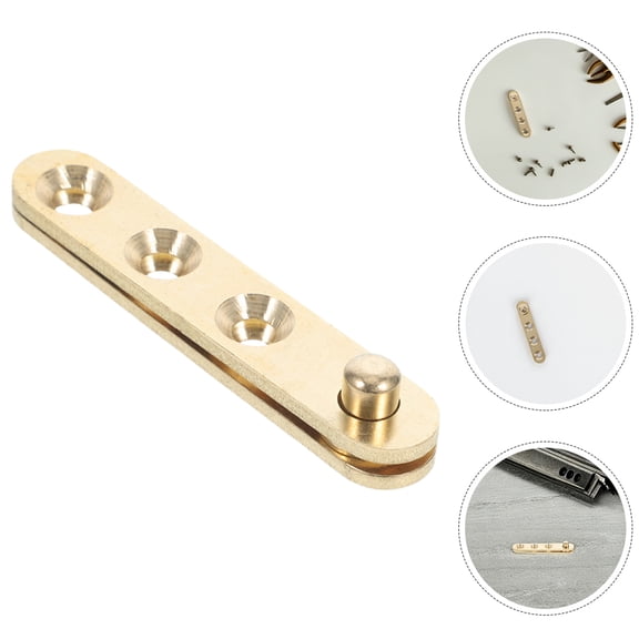 LABRIMP 8Pcs Hidden Golden Pivot Door Hinges Durable Self Closing Door Hardware Accessories