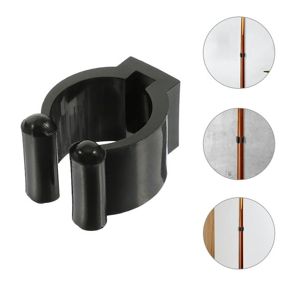 Raindrops 8pcs Wall Mount Pole Clip Wall Pole Clamp Wall Cue Pole Clamp Plastic Cue Holder Fishing Rod Holder