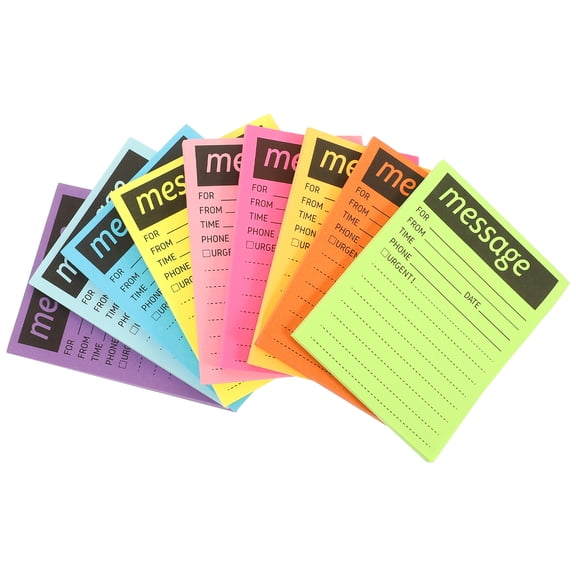 Raindrops 9 Books Telephone Note Pads Fluorescent Shopping Staff