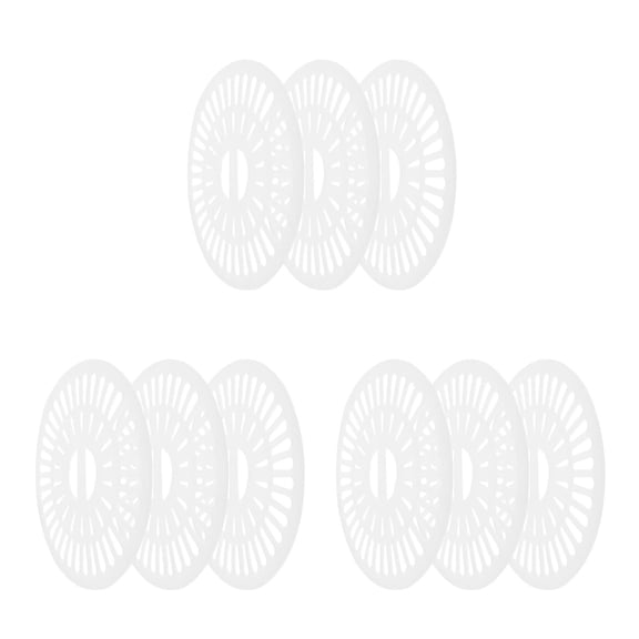 Raindrops 9 PCS  Automatic Washing Machine Cap Cover Replacement Plastic White 27cm Washing Machines Spinner Cap Cover Accessories
