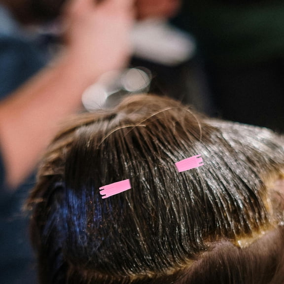 Raindrops 90Pcs Rosy Spiral Perm Rods Set Plastic Rolling Rods for Hair Styling Salon and Home Use