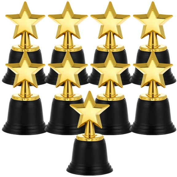 Raindrops 9Pcs Funny Trophy Star Shaped Plastic for Kids Toy and Photography Props