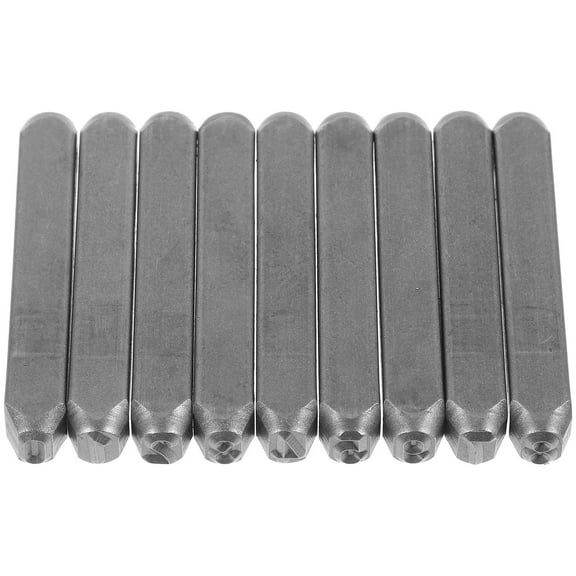 Raindrops 9Pcs Number Stamp Marking Metals and Plastics Precisely Machined
