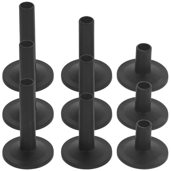 Durable Plastic Drum Cymbal Sleeves with Long Life for Cymbal Support 9pcs Red