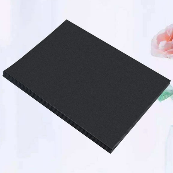 Raindrops A4 Black Paper for DIY Craft Projects 100 Pcs Thickened Cardboard Easy to Cut and Write on A4 Size