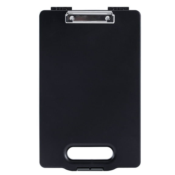 Raindrops A4 Storage Clipboard with Box & Handle - Nurse Office Black