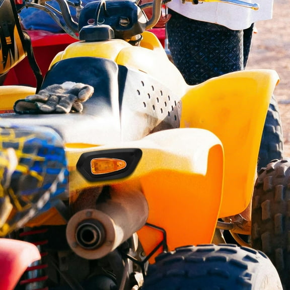 Raindrops ATV Motorcycle LED Turn Signal Lights for Night Safety and Adventures for Motorbikes Scooter Bicycles Front Rear Lights Lamp