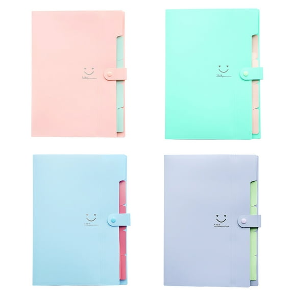 Raindrops Accordion File Folder Set Letter Snap Closure Document Organizer Pink And Plastic For Office And School Use