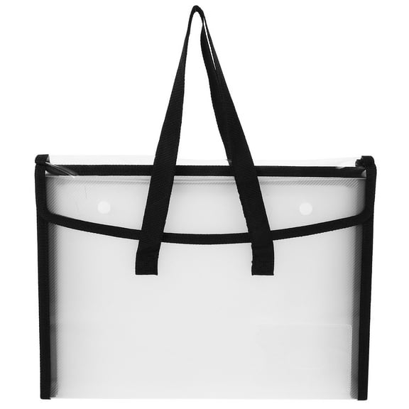 Raindrops Portable Plastic File Organizer for Efficient Storage with 6 Sections Black