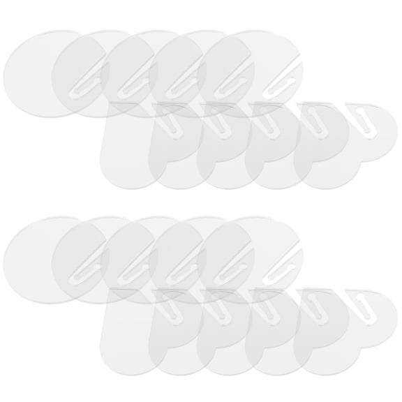 Raindrops Acrylic Drink Tags for Decor Transparent Party Supplies with Unique Design 20pcs