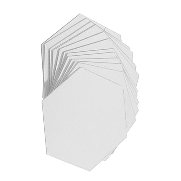 Raindrops Acrylic Hexagon Wall Decals 12 Pieces for Office Decoration Mirror Effect Stickers