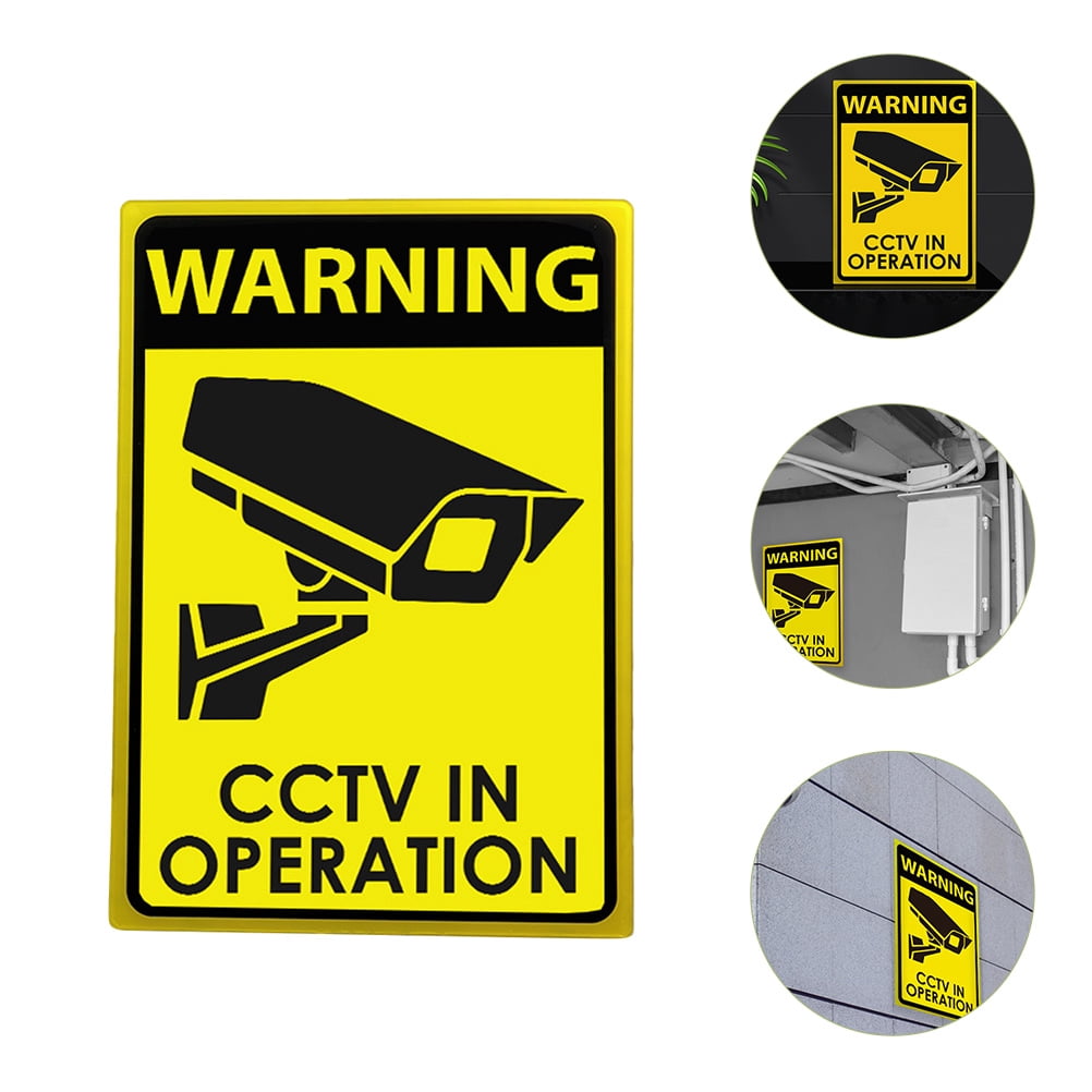 Raindrops Acrylic Warning Sign for Outdoor Use with Adhesive Backing 24 ...
